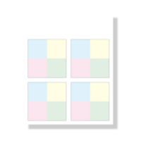 #+teacher付箋 カラーマスフセン  カラー KMF-01
