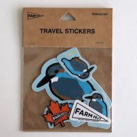 #moments(国内販売のみ・モールサイトでの販売不可） シール トラベル　ステッカー（Ｂｉｒｄ　ｗａｔｃｈｉｎｇ） シール6枚セット D MFH049-D
