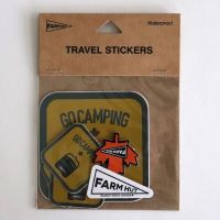 #moments(国内販売のみ・モールサイトでの販売不可） シール トラベル　ステッカー（Ｇｏ　Ｃａｍｐｉｎｇ） シール6枚セット H MFH049-H