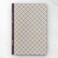 #インターアクト ノート IWIタクミ･ノートブック･オールド台湾タイル A5 黄色いハイビスカス NTILESA5-6G