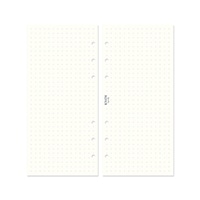 ※店舗販売のみ_#デザインフィルノックス システム手帳リフィル リフィル メモ5mm ドット 天金 ナロー  52276800