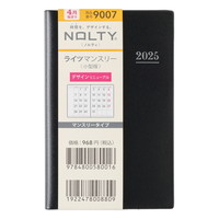 #日本能率協会 NOLTY 手帳 2025年 4月始まり マンスリー ライツ 小型版 黒 9007