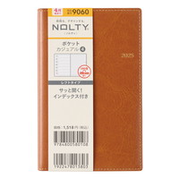 #日本能率協会 NOLTY 手帳 2025年 4月始まり ウィークリー ポケットカジュアル 4 キャメル 9060