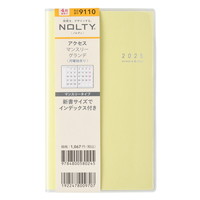 #日本能率協会 NOLTY 手帳 2025年 4月始まり マンスリー アクセス グランデ 月曜始まり イエロー 9110