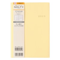 #日本能率協会 NOLTY 手帳 2025年 4月始まり A5 マンスリー アクセス 月曜始まり パウダーイエロー 9517