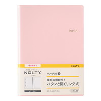 #日本能率協会 NOLTY 手帳 2025年 4月始まり A5 ウィークリー リング ピンク 9619