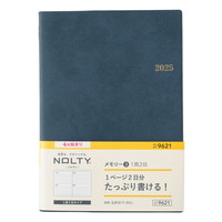 #日本能率協会 NOLTY 手帳 2025年 4月始まり A5 デイリー メモリー 3 ブルー 9621