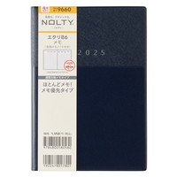 #日本能率協会 NOLTY 手帳 2025年 4月始まり B6 ウィークリー エクリ メモ ネイビー 9660