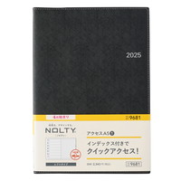 #日本能率協会 NOLTY 手帳 2025年 4月始まり A5 ウィークリー アクセス 1 ブラック 9681