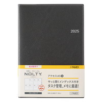 #日本能率協会 NOLTY 手帳 2025年 4月始まり A5 ウィークリー アクセス 5 ダークグレー 9683