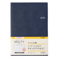 #日本能率協会 NOLTY 手帳 2025年 4月始まり A5 ウィークリー アクセス 3 ネイビー 9687