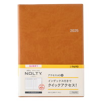 #日本能率協会 NOLTY 手帳 2025年 4月始まり A5 ウィークリー アクセス 4 キャメル 9690