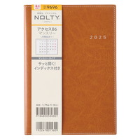 #日本能率協会 NOLTY 手帳 2025年 4月始まり B6 マンスリー アクセス 月曜始まり キャメル 9696