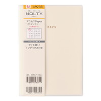 #日本能率協会 NOLTY 手帳 2025年 4月始まり B6 マンスリー アクセス Depot 日曜始まり ホワイト 9733