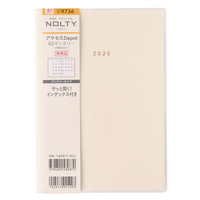#日本能率協会 NOLTY 手帳 2025年 4月始まり A5 マンスリー アクセス Depot 月曜始まり ホワイト 9736