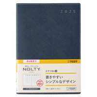 #日本能率協会 NOLTY 手帳 2025年 4月始まり B6 ウィークリー エクリ 3 ネイビー 9889