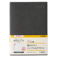 #日本能率協会 NOLTY 手帳 2025年 4月始まり B6 ウィークリー エクリ 5 日曜始まり ダークグレー 9894