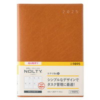 #日本能率協会 NOLTY 手帳 2025年 4月始まり B6 ウィークリー エクリ 8 キャメル 9895