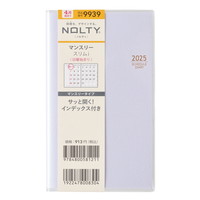 #日本能率協会 NOLTY 手帳 2025年 4月始まり マンスリー スリム 日曜始まり アクアブルー 9939