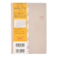 #日本能率協会 NOLTY 手帳 2026年 B6 マンスリー ベージュ 2636 (2025年 11月始まり)