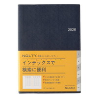 #日本能率協会 NOLTY 手帳 2026年 A5 ウィークリー アクセス 3 ネイビー 6467 (2025年 12月始まり)