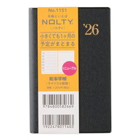#日本能率協会 NOLTY 手帳 2026年 ウィークリー ライツ 3 小型版 黒 1151 (2025年 12月始まり)