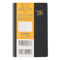 #日本能率協会 NOLTY 手帳 2026年 ウィークリー ライツ 4 小型版 黒 1161 (2025年 12月始まり)