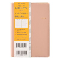 #日本能率協会 NOLTY 手帳 2026年 A6 バーチカル キャレル 1 ピンク 2022 (2025年 12月始まり)
