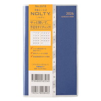 #日本能率協会 NOLTY 手帳 2026年 マンスリー スリム ネイビー 2618 (2025年 11月始まり)