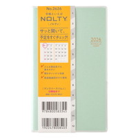 #日本能率協会 NOLTY 手帳 2026年 マンスリー スリム ミント 2626 (2025年 11月始まり)