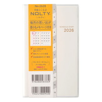 #日本能率協会 NOLTY 手帳 2026年 マンスリー スリム アイダにメモ アイボリー 2628 (2025年 11月始まり)