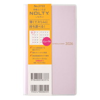 #日本能率協会 NOLTY 手帳 2026年 マンスリー スリム ラベンダー 2722 (2025年 11月始まり)
