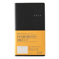 #日本能率協会 NOLTY 手帳 2026年 ウィークリー リスティ 1 ブラック 6501 (2025年 12月始まり)