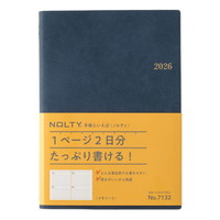 #日本能率協会 NOLTY 手帳 2026年 A5 デイリー メモリー 3 ブルー 7132 (2026年 1月始まり)