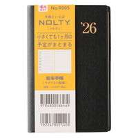 #日本能率協会(国内販売のみ） NOLTY 手帳 2026年 4月始まり ウィークリー ライツ 3 小型版 黒 9005