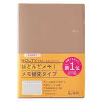 #日本能率協会(国内販売のみ） NOLTY 手帳 2026年 4月始まり A5 ウィークリー エクリ メモ グレージュ 9670