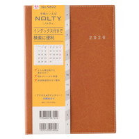 #日本能率協会(国内販売のみ） NOLTY 手帳 2026年 4月始まり A5 マンスリー アクセス 月曜始まり キャメル 9692