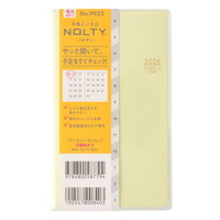 #日本能率協会(国内販売のみ） NOLTY 手帳 2026年 4月始まり マンスリー スリム 日曜始まり ミモザイエロー 9925