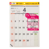 #日本能率協会(国内販売のみ） NOLTY カレンダー 2026年 4月始まり 壁掛け A3 U147