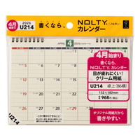 #日本能率協会(国内販売のみ） NOLTY カレンダー 2026年 4月始まり 卓上 B6 U214