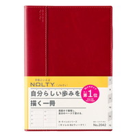#日本能率（国内販売のみ） NOLTY 手帳 27年度版 B6 ウィークリー キャレル 1 レッド 2042 (2026年 12月始まり)