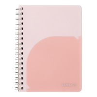 #キョクトウ・アソシエイツ ノート パペルール･Ｗリングノート A6 ピンク PT111P