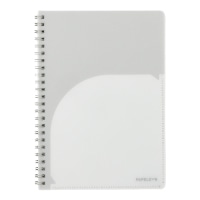 #キョクトウ・アソシエイツ ノート パペルール･Ｗリングノート A5 ホワイト PT112W