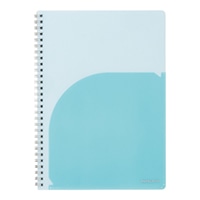 #キョクトウ・アソシエイツ ノート パペルール･Ｗリングノート B5 ライトブルー PT114LB