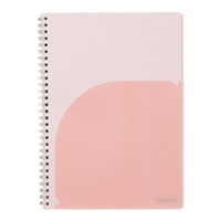 #キョクトウ・アソシエイツ ノート パペルール･Ｗリングノート B5 ピンク PT114P