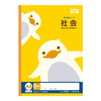 #キョクトウ・アソシエイツ ノート カレッジアニマル学習帳 A4 社会　方眼 LPA4N