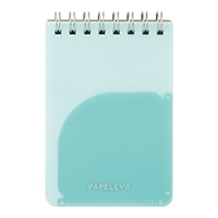 #キョクトウ・アソシエイツ メモ パペルール･Ｗリングメモ･ A7 ミントグリーン E982MG