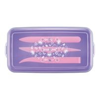 #クツワ ねんどケース 学校ねんどケース  パープル ST108PU