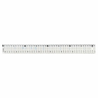 #クツワ 筆記関連小物 つや消し直線定規 41cm  KB038
