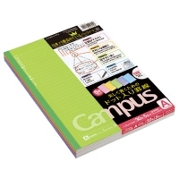 #コクヨ キャンパスノート(ドット入り罫線カラー表紙)5色パックA罫　ﾉ-3CATNX5